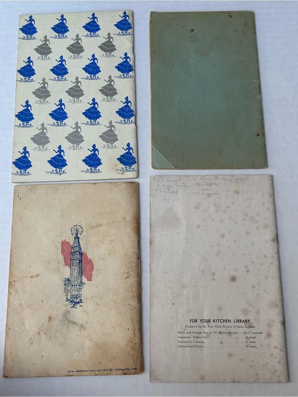 12 Ct Vintage Cook Booklet Lot 1920s 1930s 1940s Recipes Ephemera Junk Journal